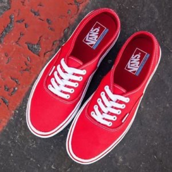 vans authentic lite red